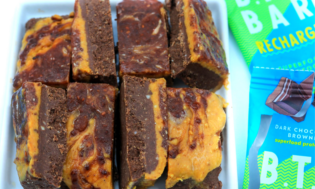 No-Bake PB & J Brownie Bars (Gluten Free, Vegan) – B.T.R. Bar