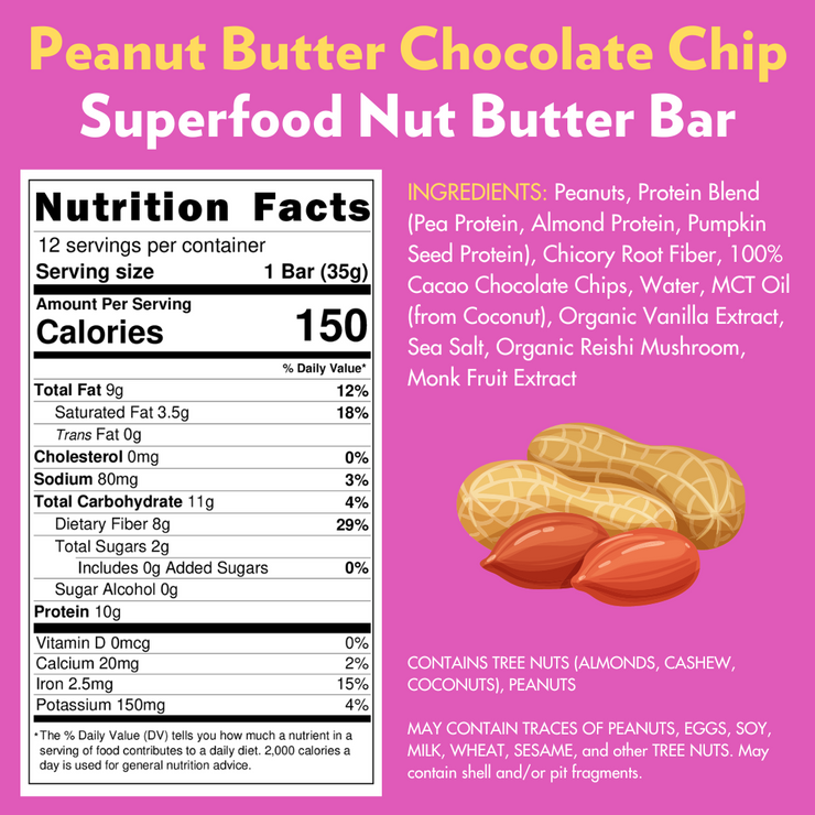 Peanut Butter Chocolate Chip Sampler (4 Count)