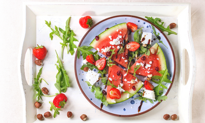 Grilled Watermelon Salad with Feta