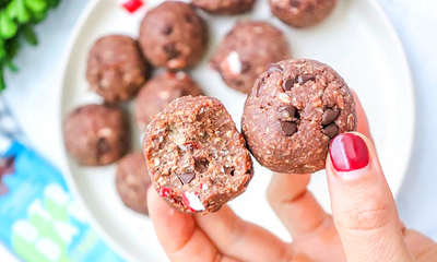 No-Bake Peppermint Brownie Bites