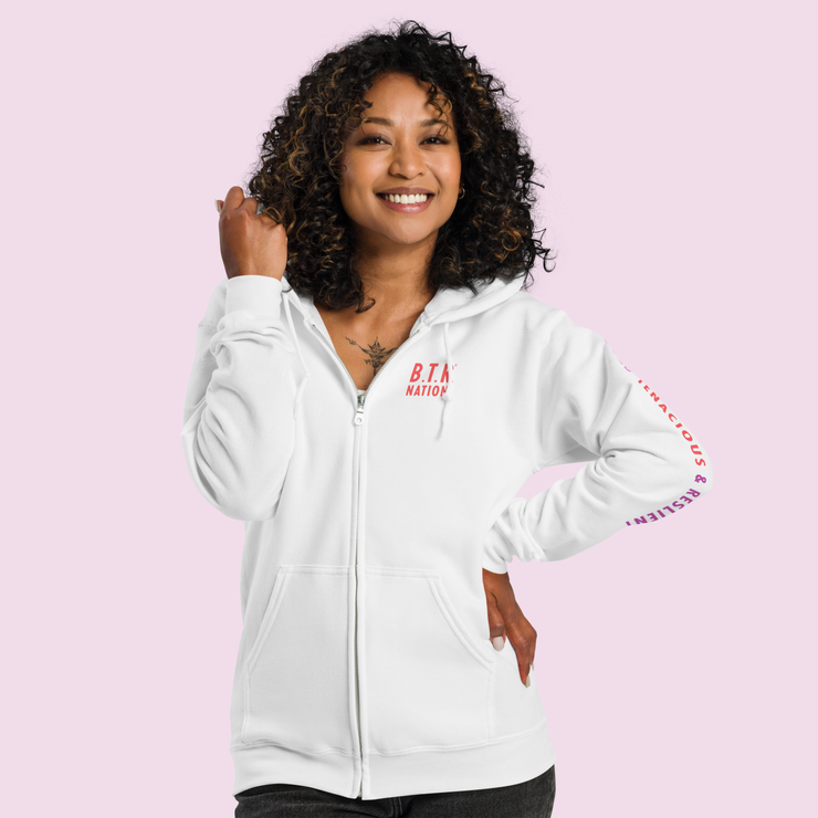 Bold, Tenacious & Resilient Zip Hoodie