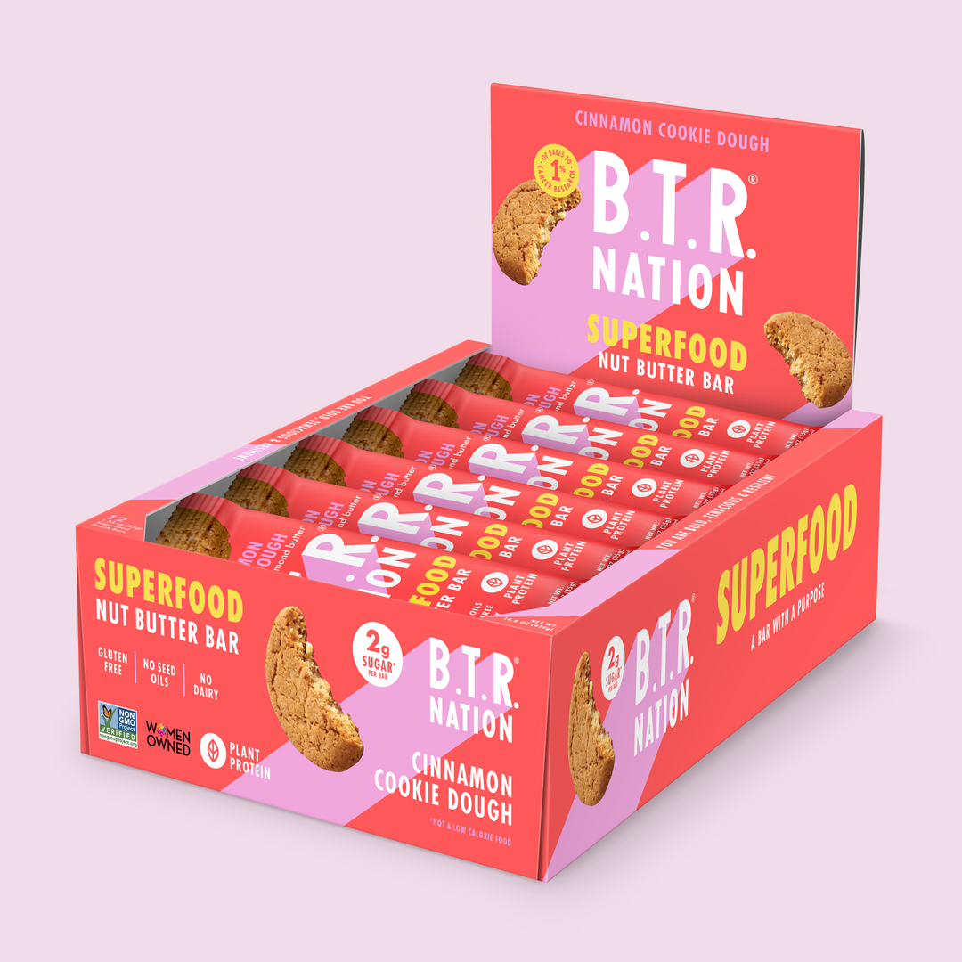 Cinnamon Cookie Dough Superfood Bar (12 Count) 🍪 – B.T.R. Bar