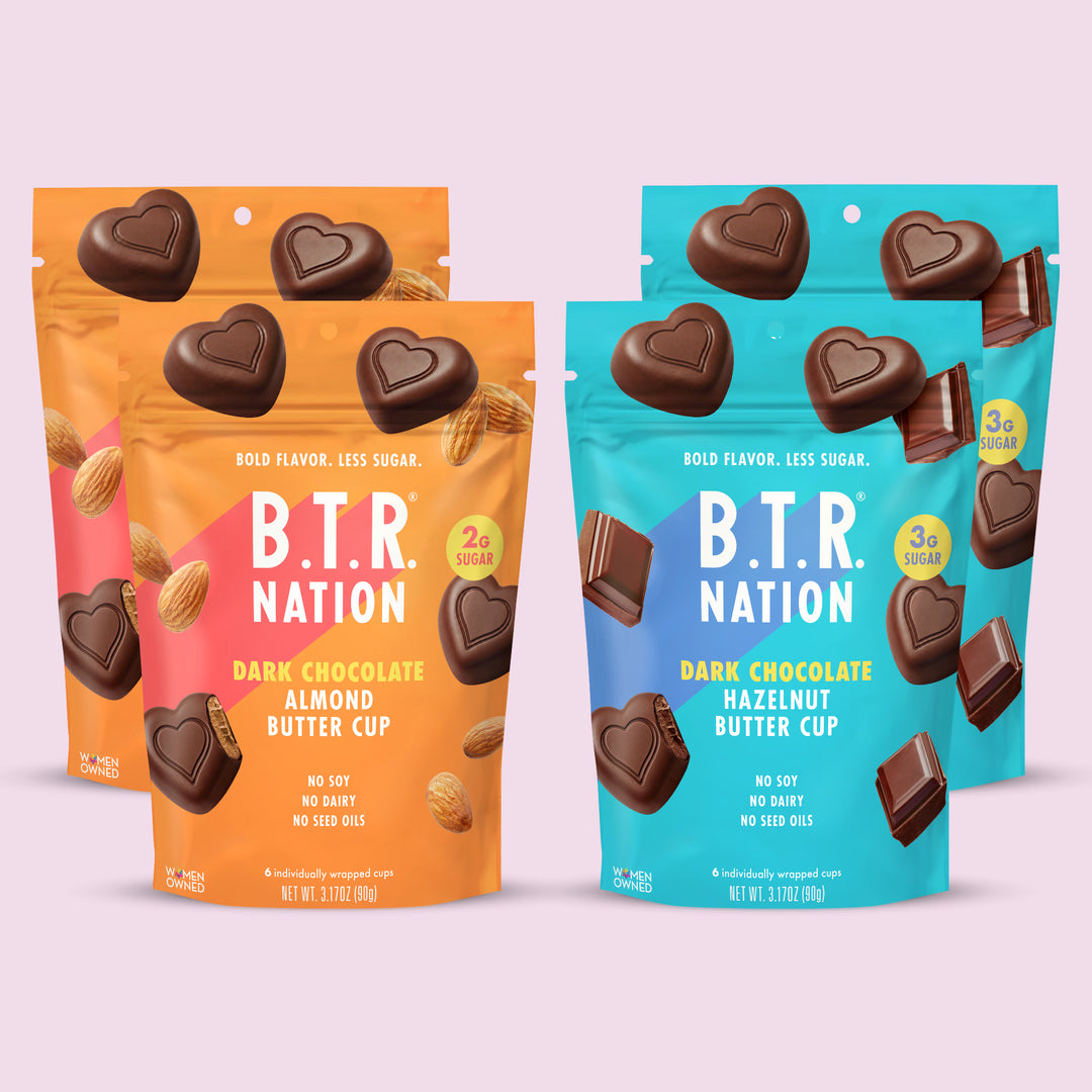 DARK CHOCOLATE NUT BUTTER CUPS – B.T.R. Bar