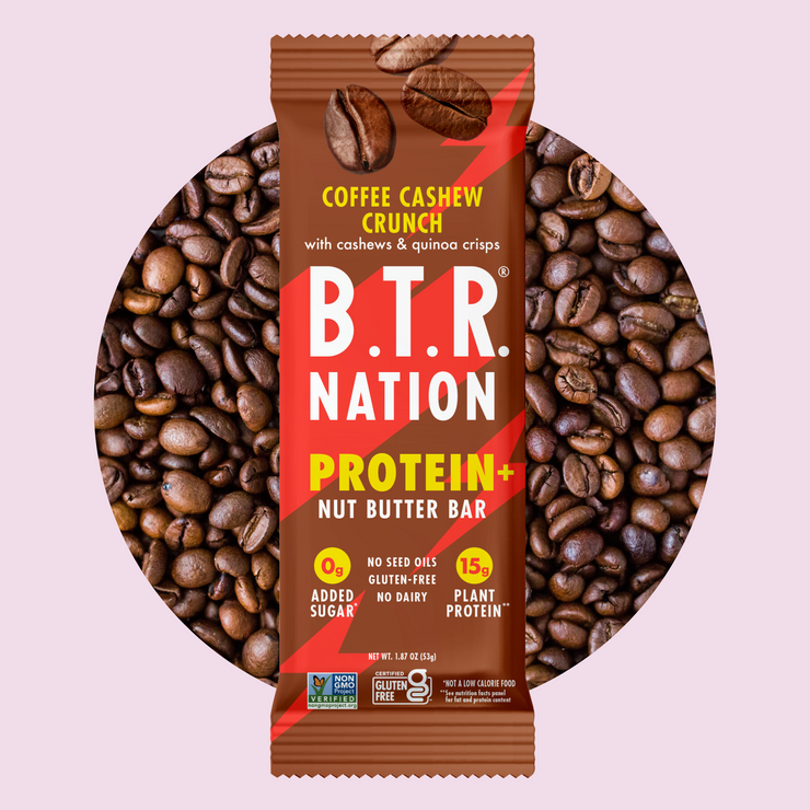 High Protein Coffee Cashew Crunch PROTEIN+ Bar Sampler (4-Count)