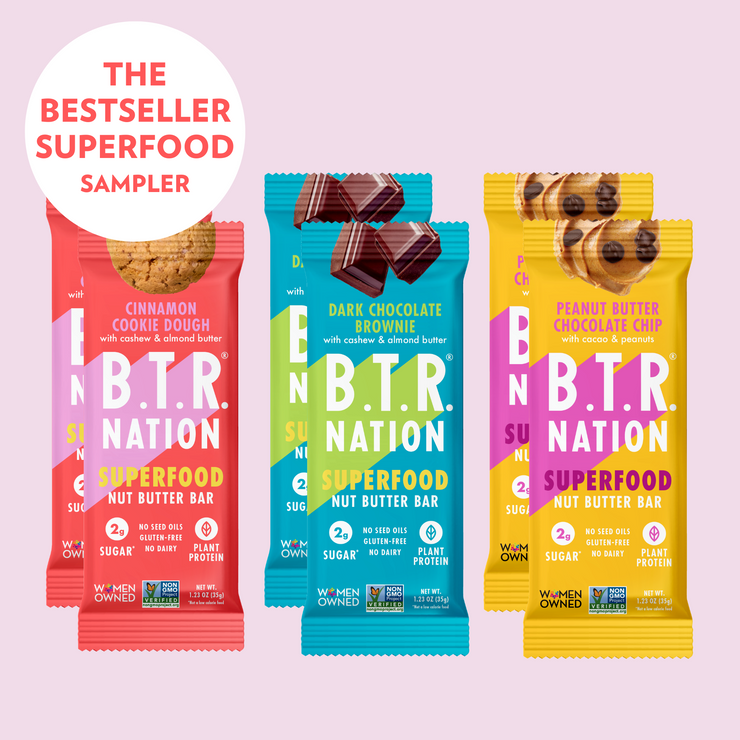THE BESTSELLER SUPERFOOD SAMPLER PACK (6 Bars)