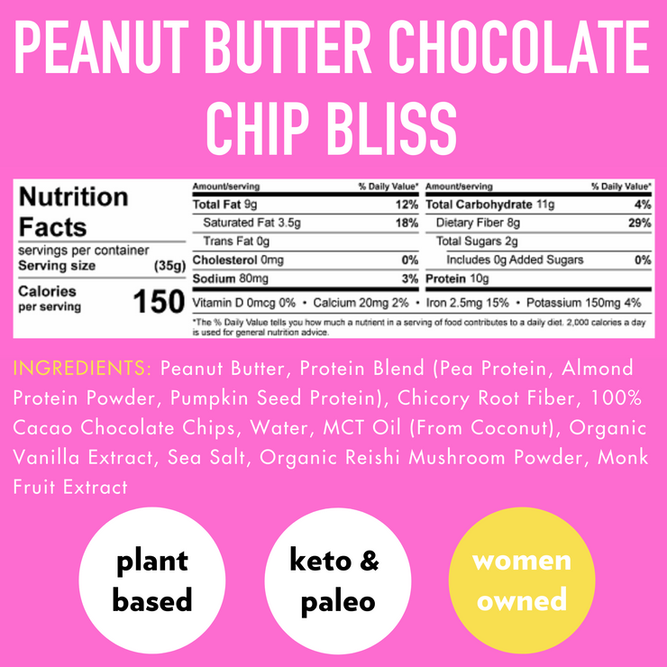 Peanut Butter Chocolate Chip BLISS (12 Count) 🥜